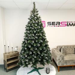 Brius Brad artificial Christmas Deluxe, Crystal nins cu merisoare, 2D, 250cm (U-Crystal-Bry-250)