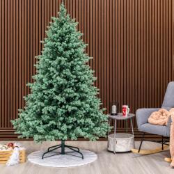 Brius Brad artificial, Scandinavia, verde cu varfuri argintii, integral 3D, 210 cm (U-Scandinavian-210)