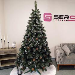 Brius Brad artificial Christmas Deluxe, Lidia Nins cu conuri, 2D, 220cm (U-Lidia-WTCones-220)