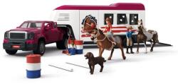 Schleich Schleich, Horse Club, Camionul Lakeside cu remorca, set, 42705 Figurina