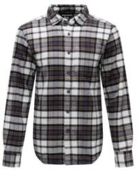 Black Diamond Project Flannel Men Cămașă cu mânecă lungă Black-Chalk XL
