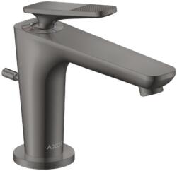 Hansgrohe Citterio C, Cubic Cut kialakítás, Mosdócsaptelep leeresztővel, EcoSmart, CoolStart, polírozott fekete króm 49011330 (49011330)