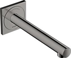 Hansgrohe UNO elektromos mosdócsaptelep 221 mm-es kifolyóval, polírozott fekete króm, 45111330 (45111330)