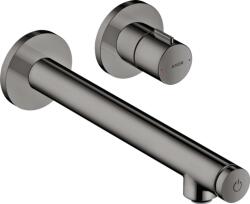 Hansgrohe UNO Select falsík alatti mosdócsaptelep nem zárható leeresztővel, polírozott fekete króm, 45113330 (45113330)