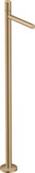 Hansgrohe UNO egykaros mosdócsaptelep, szabadonálló, Zero fogantyúval, lefolyógarnitúra nélkül, szálcsiszolt bronz, 45037140 (45037140)