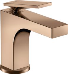 Hansgrohe Citterio szögletes egykaros mosdócsaptelep, pop-up automata leeresztővel, polírozott vörösarany 39022300 (39022300)