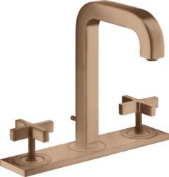 Hansgrohe Citterio 3-lyukú keresztfogantyús mosdócsaptelep, szálcsiszolt vörösarany 39134310 (39134310)