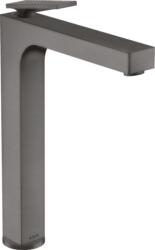 Hansgrohe Citterio 280 mosdócsaptelep rombusz mintás kezelőkarral és lefolyógarnitúrával, szálcsiszolt fekete króm 39151340 (39151340)