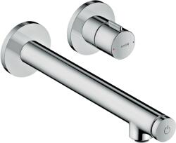 Hansgrohe UNO Select falsík alatti mosdócsaptelep nem zárható leeresztővel, rozsdamentes acél hatás, 45113800 (45113800)