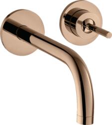 Hansgrohe Uno2 mosdócsaptelep takarórozettákkal, polírozott vörösarany 38116300 (38116300)