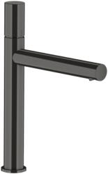 Hansgrohe UNO egykaros mosdócsaptelep, 200 Zero fogantyúval, lefolyógarnitúra nélkül, szálcsiszolt fekete króm, 45003340 (45003340)