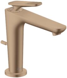 Hansgrohe Citterio C, Cubic Cut kialakítás, Mosdócsaptelep leeresztővel, EcoSmart, CoolStart, szálcsiszolt vörösarany 49031310 (49031310)