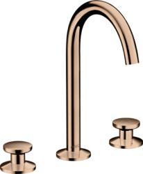 Hansgrohe ONE Select 170 3 üléses mosdó csaptelep, klik-klak leeresztővel, polírozott vörösarany, 48070300 (48070300)