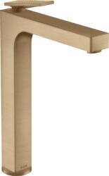 Hansgrohe Citterio 280 mosdócsaptelep rombusz mintás kezelőkarral és lefolyógarnitúrával, szálcsiszolt bronz 39151140 (39151140)