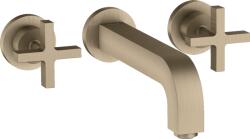 Hansgrohe Citterio 3-lyukú keresztfogantyús mosdócsaptelep színkészlet, szálcsiszolt nikkel 39143820 (39143820)