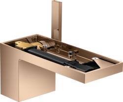 Hansgrohe MyEdition Mosdókagyló-keverő Push-Open kiöntővel, polírozott vörösarany / tányér nélkül 47012300 (47012300)