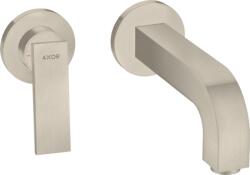 Hansgrohe Citterio falsík alatti egykaros mosdócsaptelep rejtett szereléshez, 220 mm hosszú kifolyóval, szálcsiszolt nikkel 39121820 (39121820)