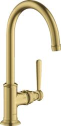 Hansgrohe Montreux egykaros mosdócsaptelep 210 szálcsiszolt sárgaréz, 16518 950 (16518950) (16518950)