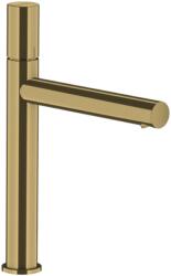 Hansgrohe UNO egykaros mosdócsaptelep, 200 Zero fogantyúval, lefolyógarnitúra nélkül, szálcsiszolt sárgaréz, 45003950 (45003950)