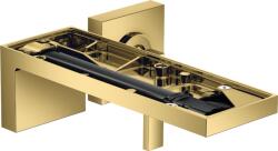 Hansgrohe MYEDITION falsík alatti mosdócsaptelep 221 mm-es kifolyóval, fedőlap nélkül, nem zárható leeresztővel, polírozott arany, 47062990 (47062990)