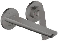 Hansgrohe Citterio C Falsík alatti mosdócsaptelep, leeresztővel, 2 nyílásos beépítés, EcoSmart, polírozott fekete króm 49110330 (49110330)