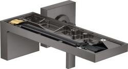 Hansgrohe MYEDITION falsík alatti mosdócsaptelep 221 mm-es kifolyóval, fedőlap nélkül, nem zárható leeresztővel, szálcsiszolt fekete króm, 47062340 (47062340)