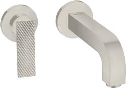 Hansgrohe Citterio mosdócsaptelep rombusz mintás kezelőkarral rejtett szereléssel, 220 mm kifolyóval, rozsdamentes acél hatás 39181800 (39181800)