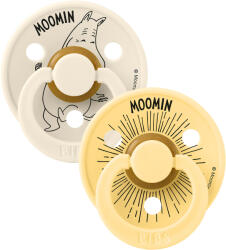 BIBS BIBS x Moomin Colour cumi természetes kaucsukból 2db - 1-es méret Változat: Moomintroll Ivory / Pale Butter
