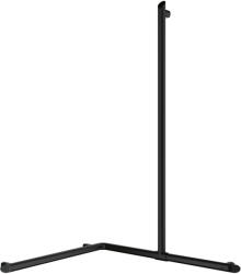 Delabie Be-Line exkluzív sarokkapaszkodó zuhanyzóba felszálló ággal, matt fekete, 750x750x1185mm (DEL511949BK)