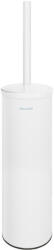 Delabie Be-Line fali WC-kefe fedővel, biztonsági rögzítéssel, 1mm AISI304 r. m. acél, matt fehér (DEL4051MW)