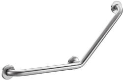 Delabie Basic 135°-ban hajlított kapaszkodó, D=32mm r. m. acél selyem cső, 135kg teherbírás, 400x400mm (DEL35082S)