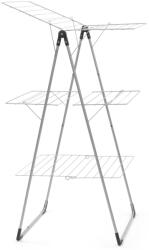Brabantia Tower Drying Rack 3 szintes ruhaszárító állvány kompakt kialakítással a szűkös helyekre, 23m szárítási hossz, 20kg teherbírás, összecsukható, acél, metál szürke - 476648 (476648) Ruhaszárító