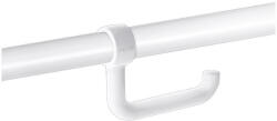 Delabie 32-34 mm átmérőjű csövekre rögzíthető WC-papír tartó felhajtható kapaszkodókhoz, nagy szilárdságú fehér nylon (DEL510081N)