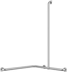 Delabie zuhanykapaszkodó csúsztatható szárral, ArN biztonsági hegesztésű UltraSatin selyem r. m. acél cső D=32mm, 1160x750x750mm (DEL5481S)