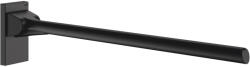 Delabie Be-Line exkluzív fali felhajtható kapaszkodó 5mm hátfallal, D=42mm, alumínium, matt fekete, 850mm (DEL511964BK)