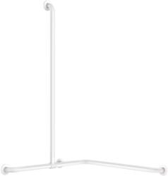 Delabie Basic sarokkapaszkodó zuhanyzóba csúsztatható függőleges szárral, fehér acélcső, D=32mm, 1150x750x750mm (DEL35481W)