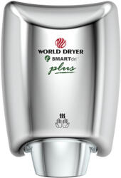 World Dryer SMARTdri Plus okos kézszárító, állítható sebesség és fűtőszál, 400-1200W, 10mp, r. m. acél fényes, K48-972P2 (GCMSDPXC)