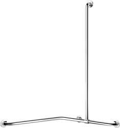 Delabie zuhanykapaszkodó csúsztatható szárral, ArN biztonsági hegesztésű UltraPolish fényes r. m. acél cső D=32mm, 1160x750x750mm (DEL5481P)