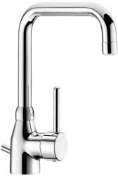 Delabie Slimline álló mosogató csaptelep teli karral, BIOSAFE higiénikus kifolyóval, leeresztőszeleppel, H=200mm, L=150mm, 5L/p (DEL2506T1)
