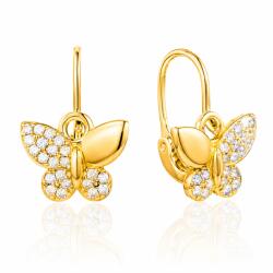 Olivie 10087 Ezüst baba fülbevaló MOTÝLEK GOLD (XUHU)