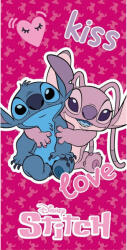 Disney Lilo és Stitch, A csillagkutya Kiss, Love fürdőlepedő, strand törölköző 70x140 cm (Fast Dry) (780622)