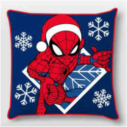 Pókember Snowflakes Karácsonyi párnahuzat 40x40 cm Velúr (CBX240521SM)