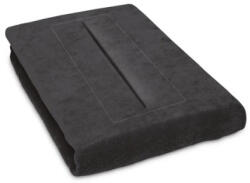 PINO Cearșaf cu elastic 65 cm cu orificiu pentru față, gri închis