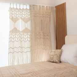 Takoy Pamut makramé függöny 140x260 rojtokkal BOHO COLLECTION
