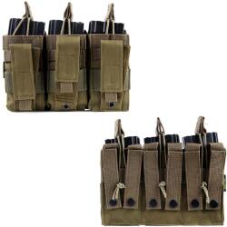 Militariatrend Tripla Cangaroo M4 Mag Bag Molle oliv