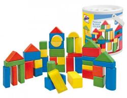 Woodyland Fás blokkok színes 50 db - 2, 5 cm (71012256)