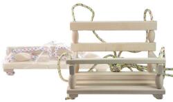 Lamps natúr fa hinta - 40 × 30 cm-es ülőlap, 80 kg teherbírás