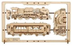 UGears 2.5D fa mechanikus kirakós Steam Express (DV09345)
