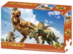  3D puzzle - Tyrannosaurus Rex VS Triceratops