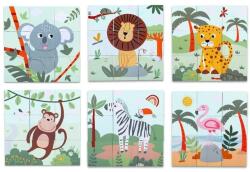 2Kids Toys Fából készült kockák - Szafari (DV07558)